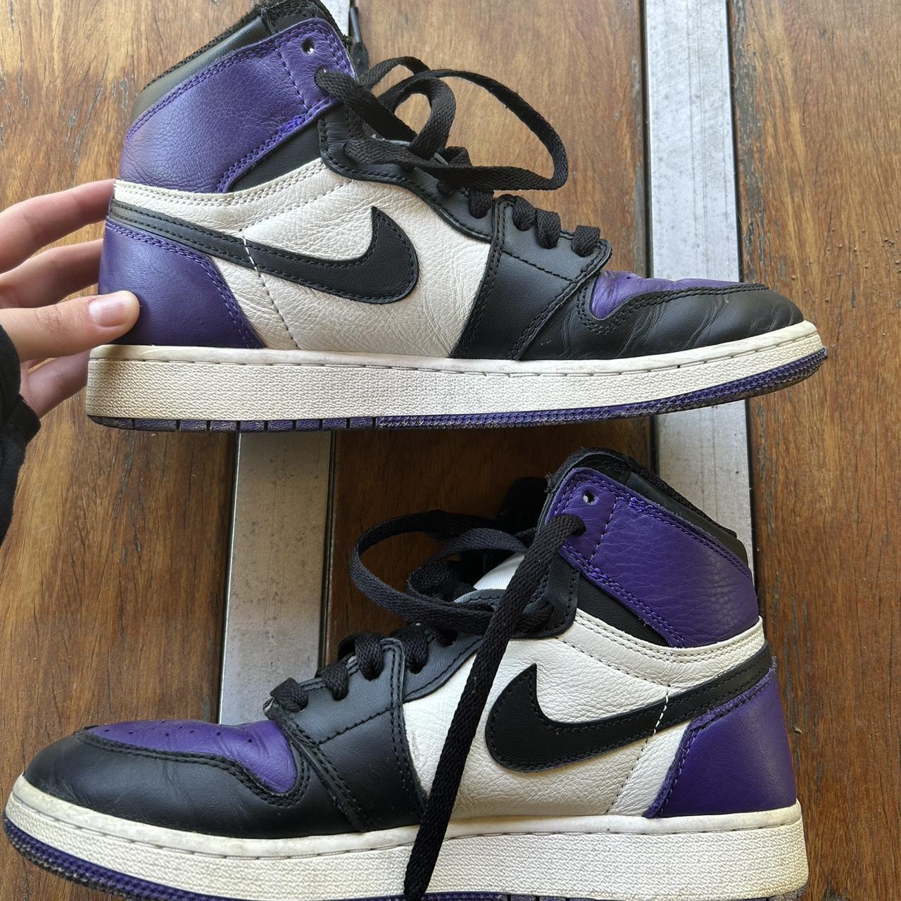 jordan 1 court purple 2.0 on feet