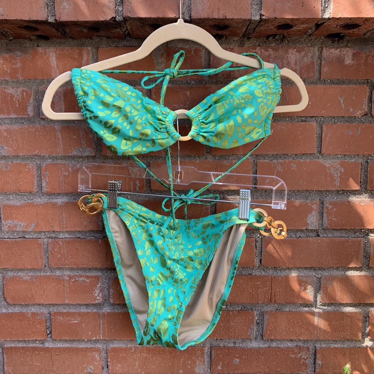 Vintage Victorias Secret Cheetah Print Bikini Set Depop