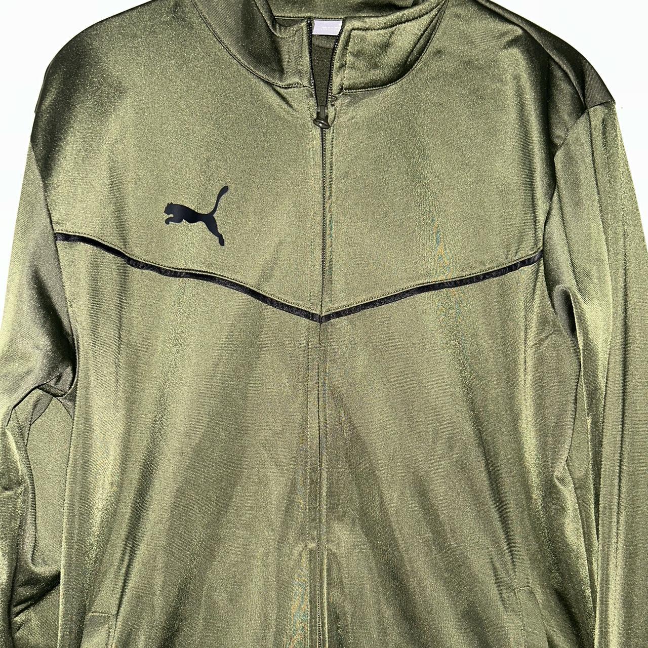 Dark green puma tracksuit on sale