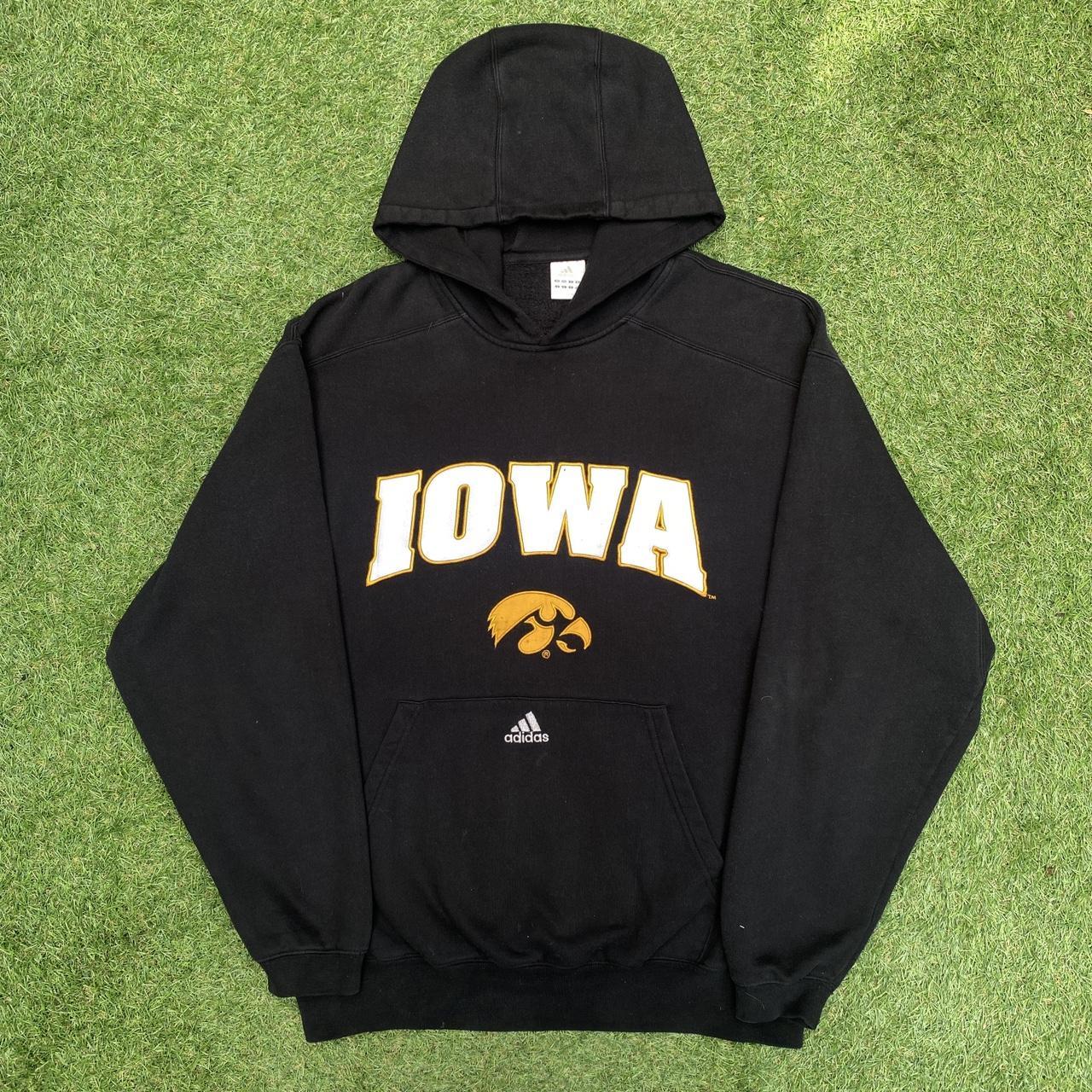 Adidas Iowa State Hawkeyes Embroidered Hoodie Size... - Depop