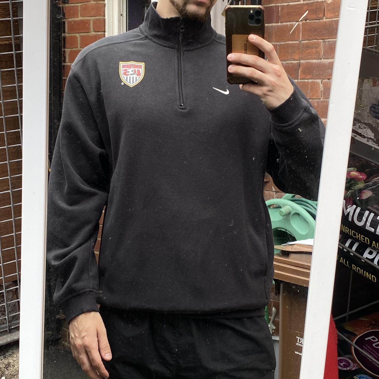 Nike USA Soccer Quarter Zip Sweatshirt Size > Tag... Depop