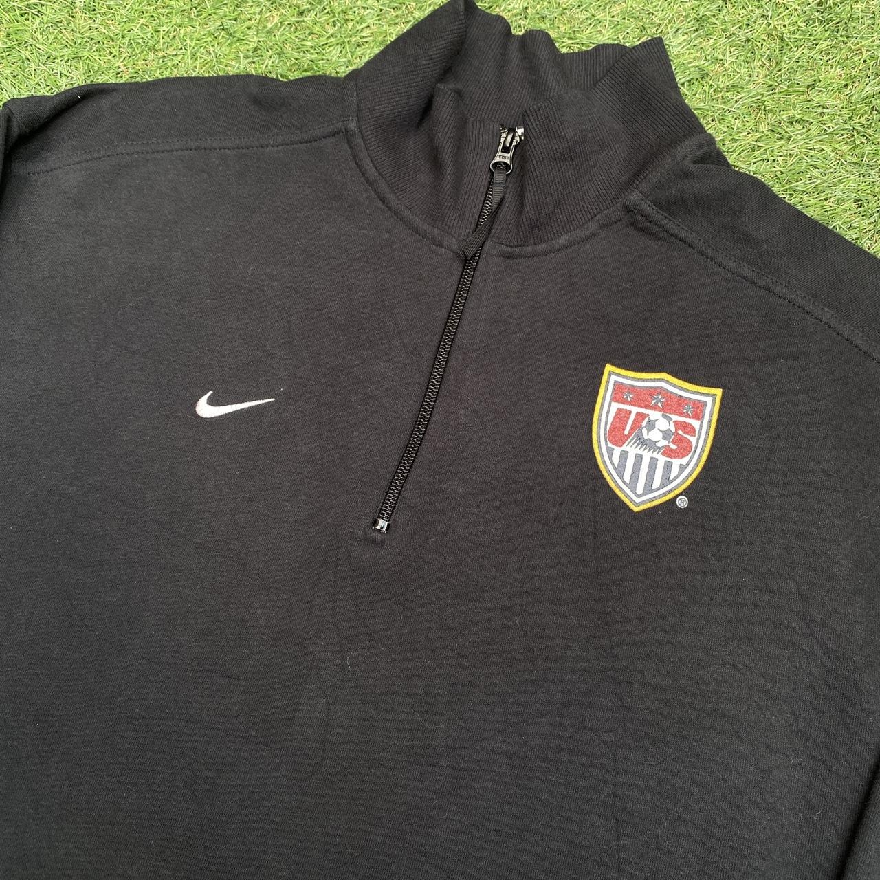 Nike USA Soccer Quarter Zip Sweatshirt Size > Tag... Depop