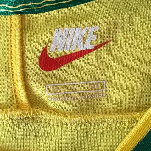 Brazil 1998/00 Home Soccer Jersey #7 (Nike) Classic - Depop