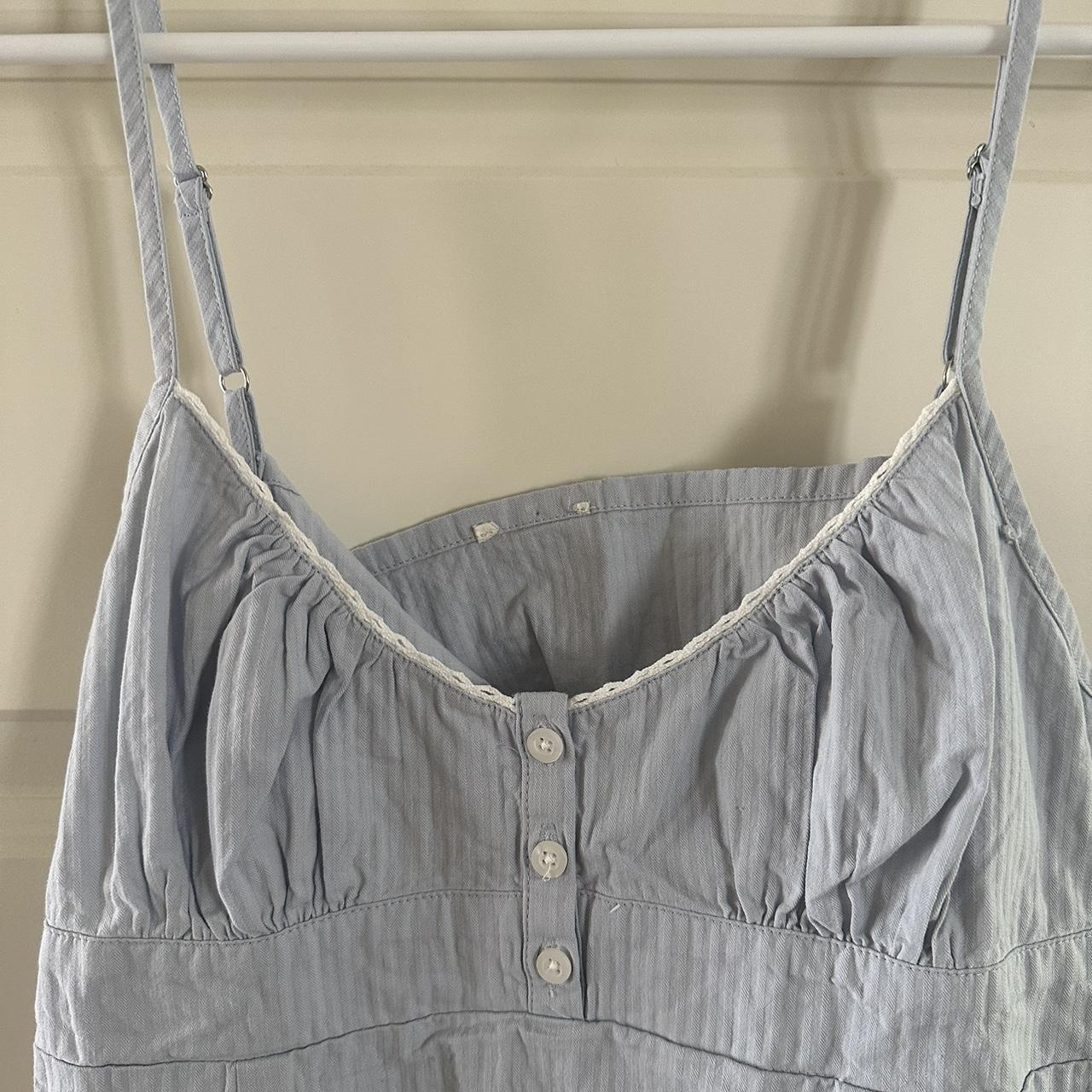 brandy melville baby doll dress in baby blue fits... Depop