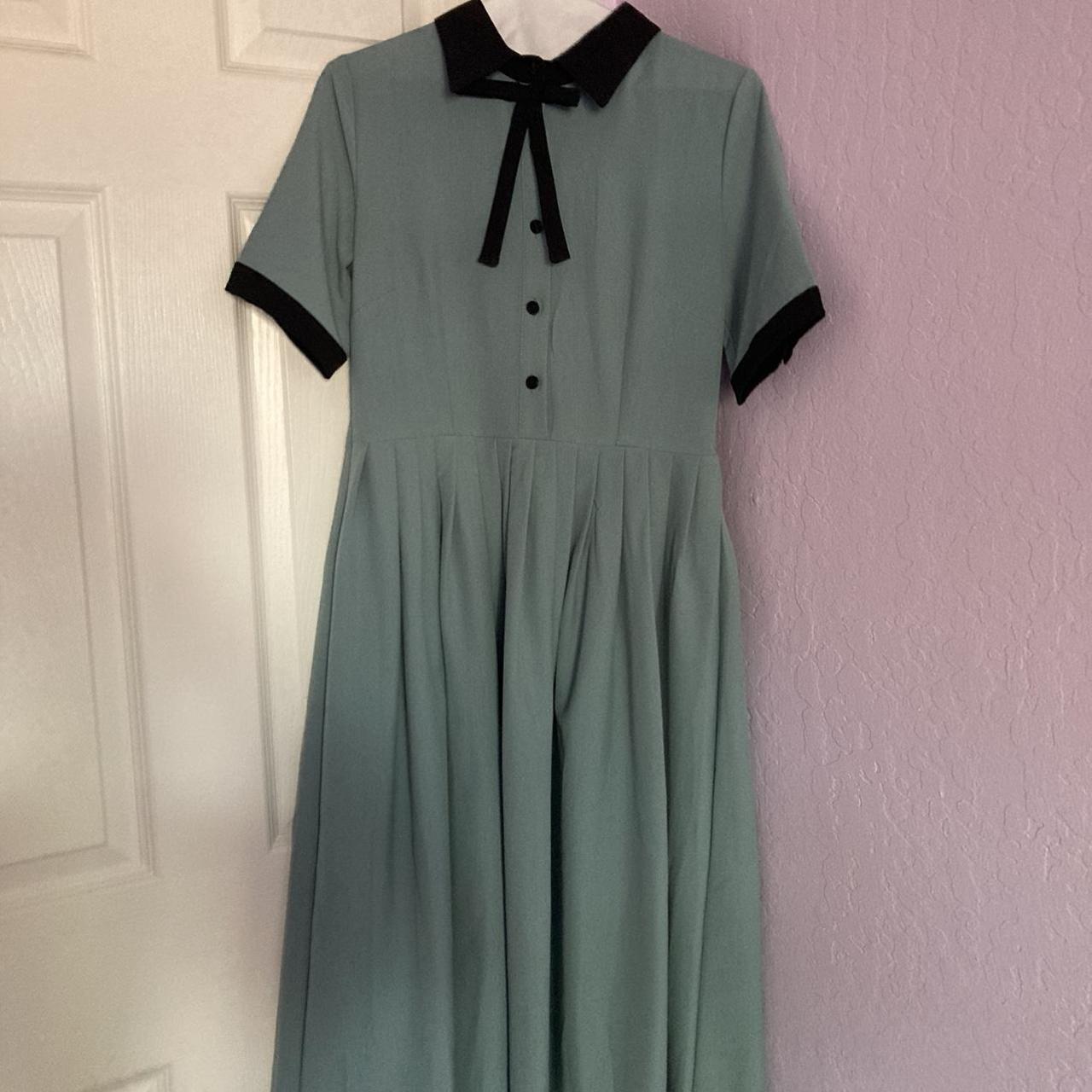 1950s styled button up dress by Korean brand. Super... - Depop