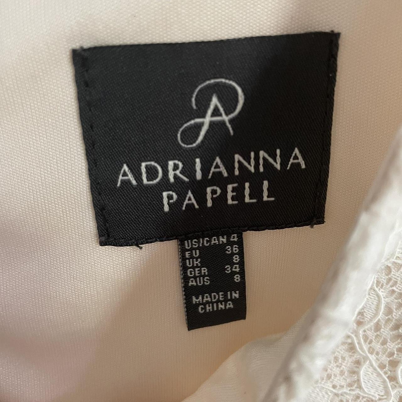 Adrianna Papell Women's Cream and White Dress (4)