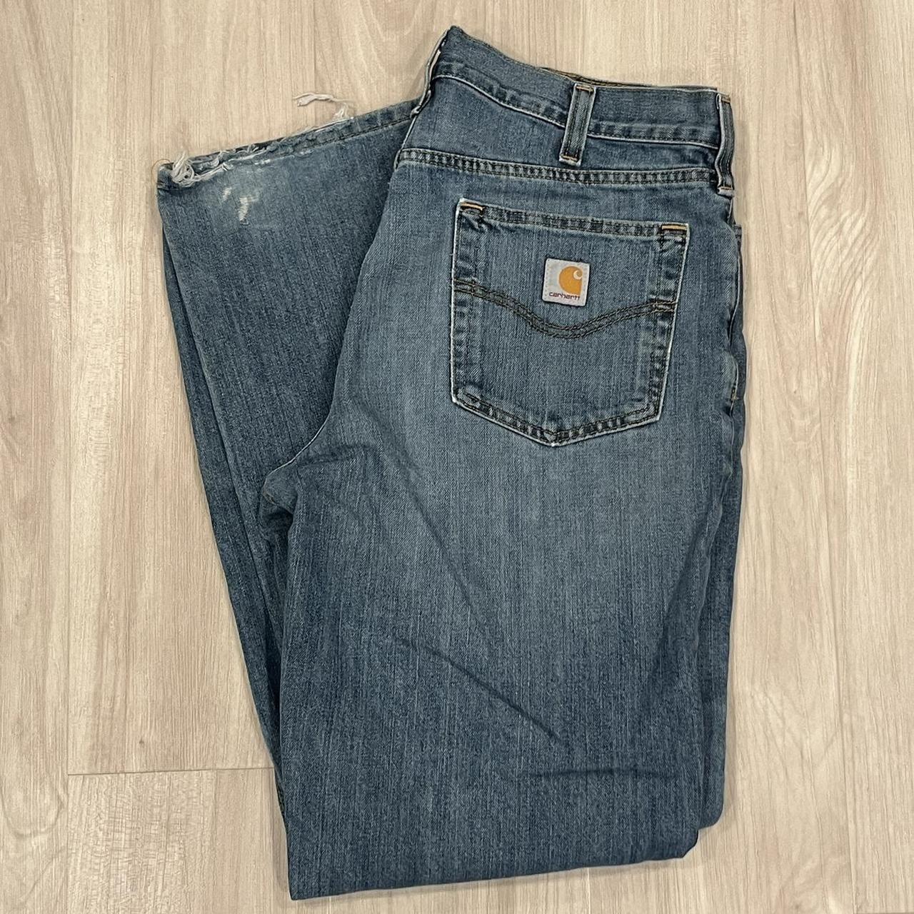 Vintage Carhartt Jeans -36x34 -fair condition... - Depop