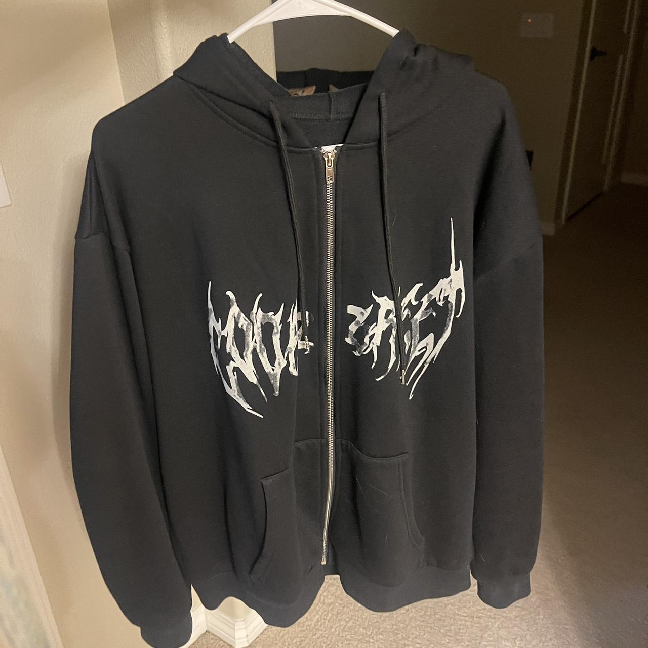 Black hoodie with cool graphic design Don’t think I... - Depop