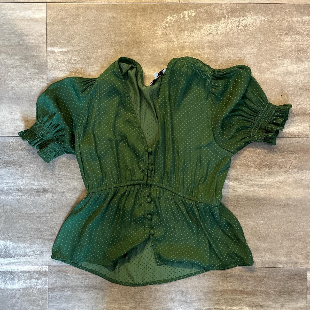 green baby doll top Depop