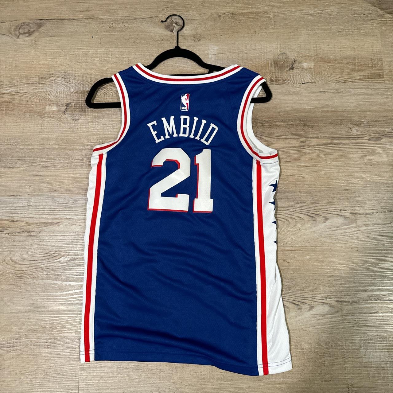 Philadelphia 76ers Joel Embiid basketball jersey. - Depop