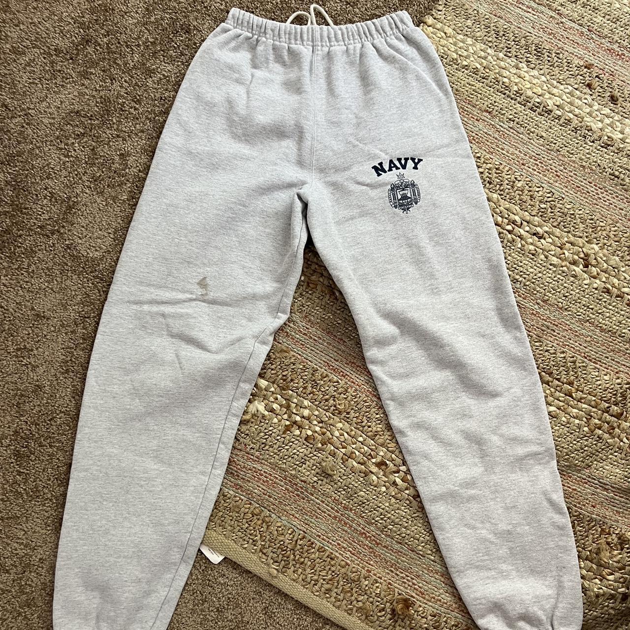 Sweatpants ~ champion ~ grey ~ synched at the ankles... - Depop