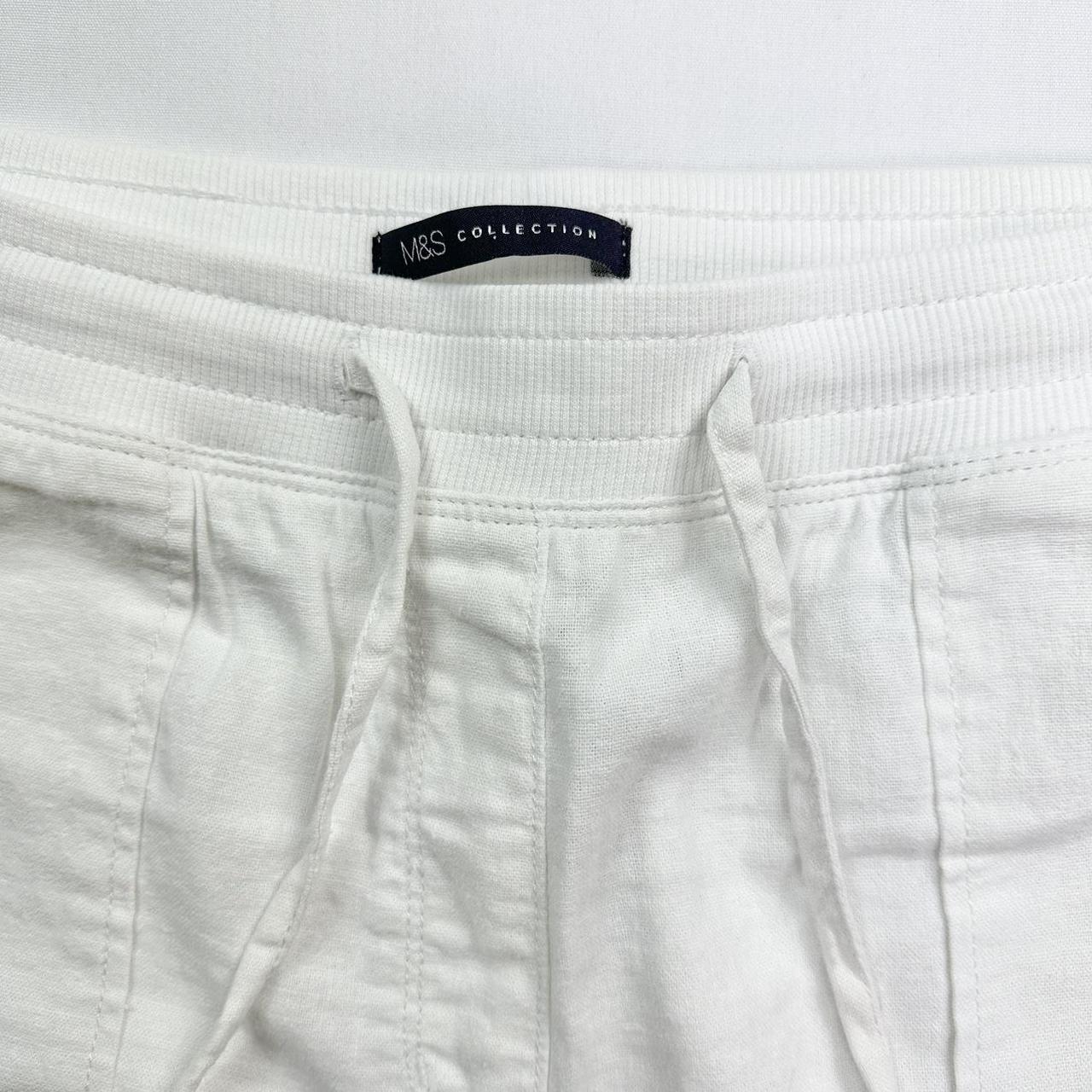 Marks & Spencer Women's White Trousers Depop