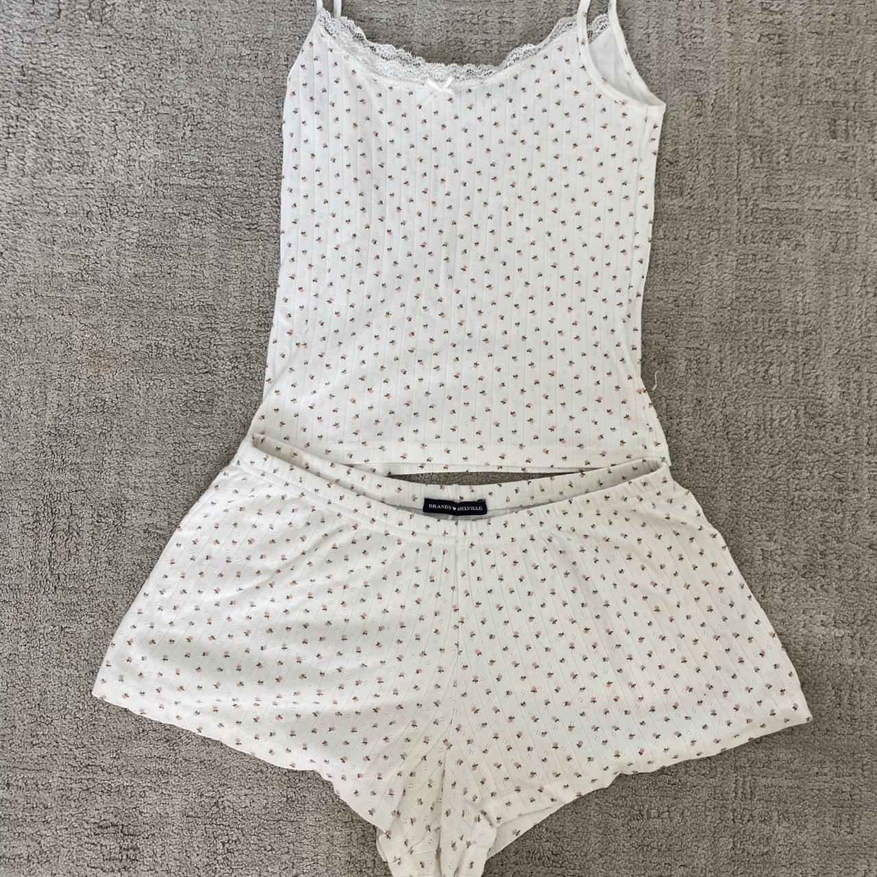 Brandy Melville pj set with peaches... Depop