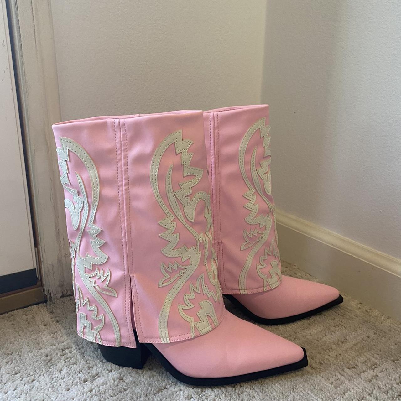 Zara top pink boots