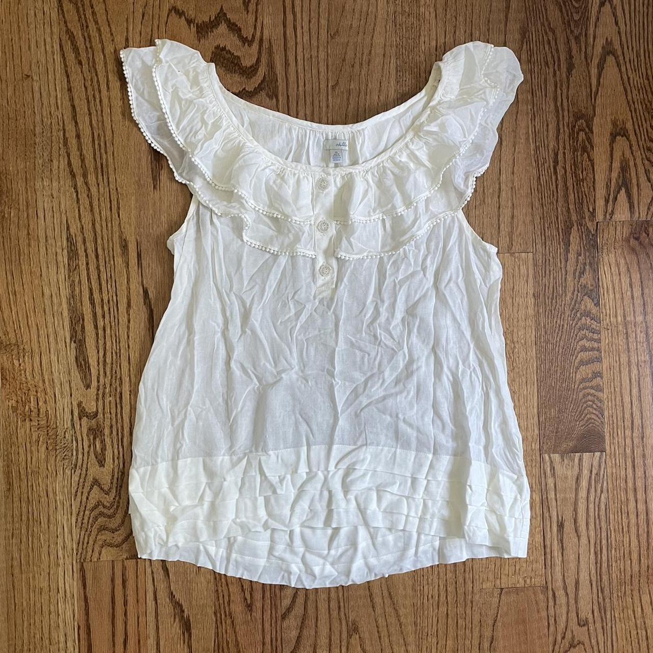 flowy white t shirt
