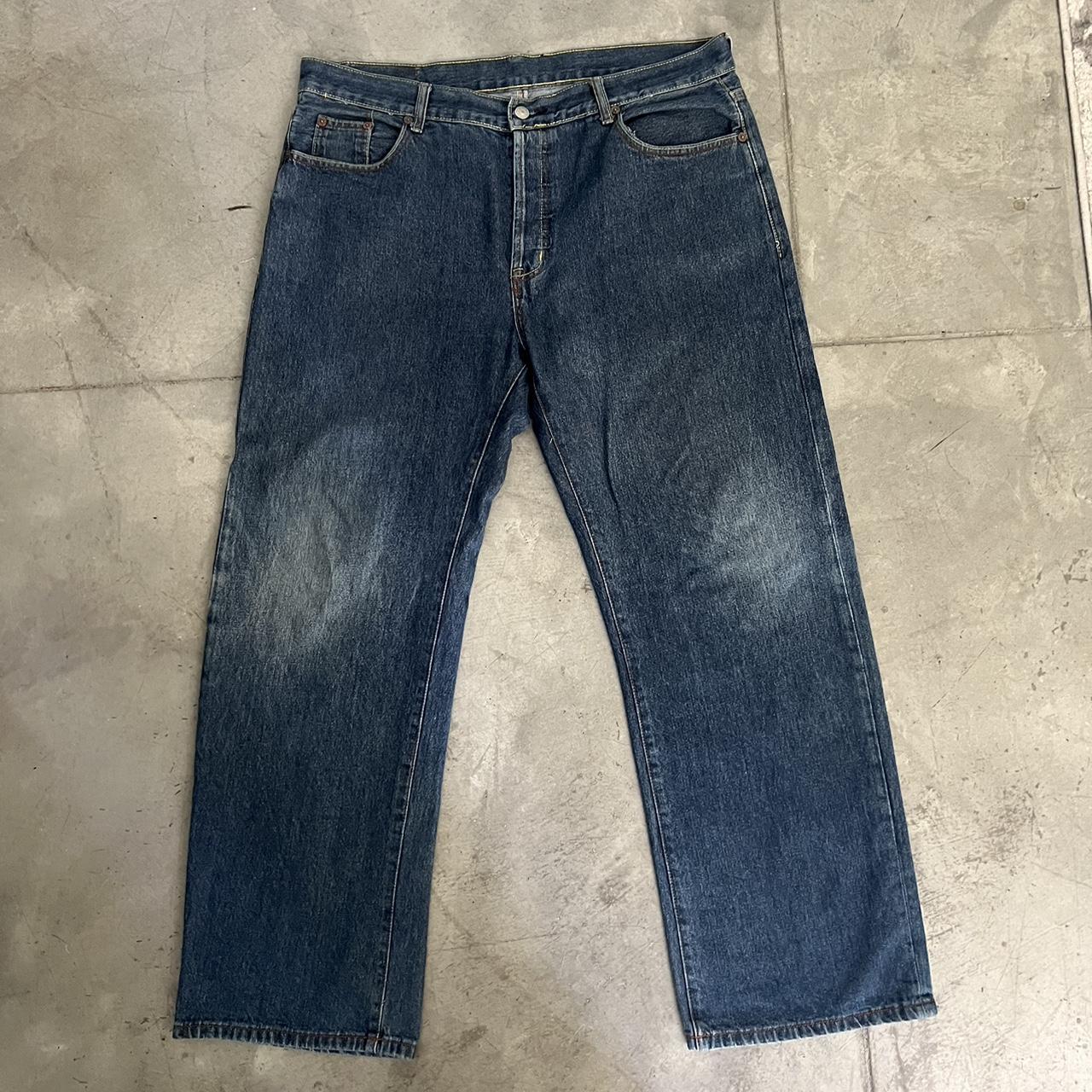 Evisu jeans 38 waist and 32 length #Evisu #Bape... - Depop