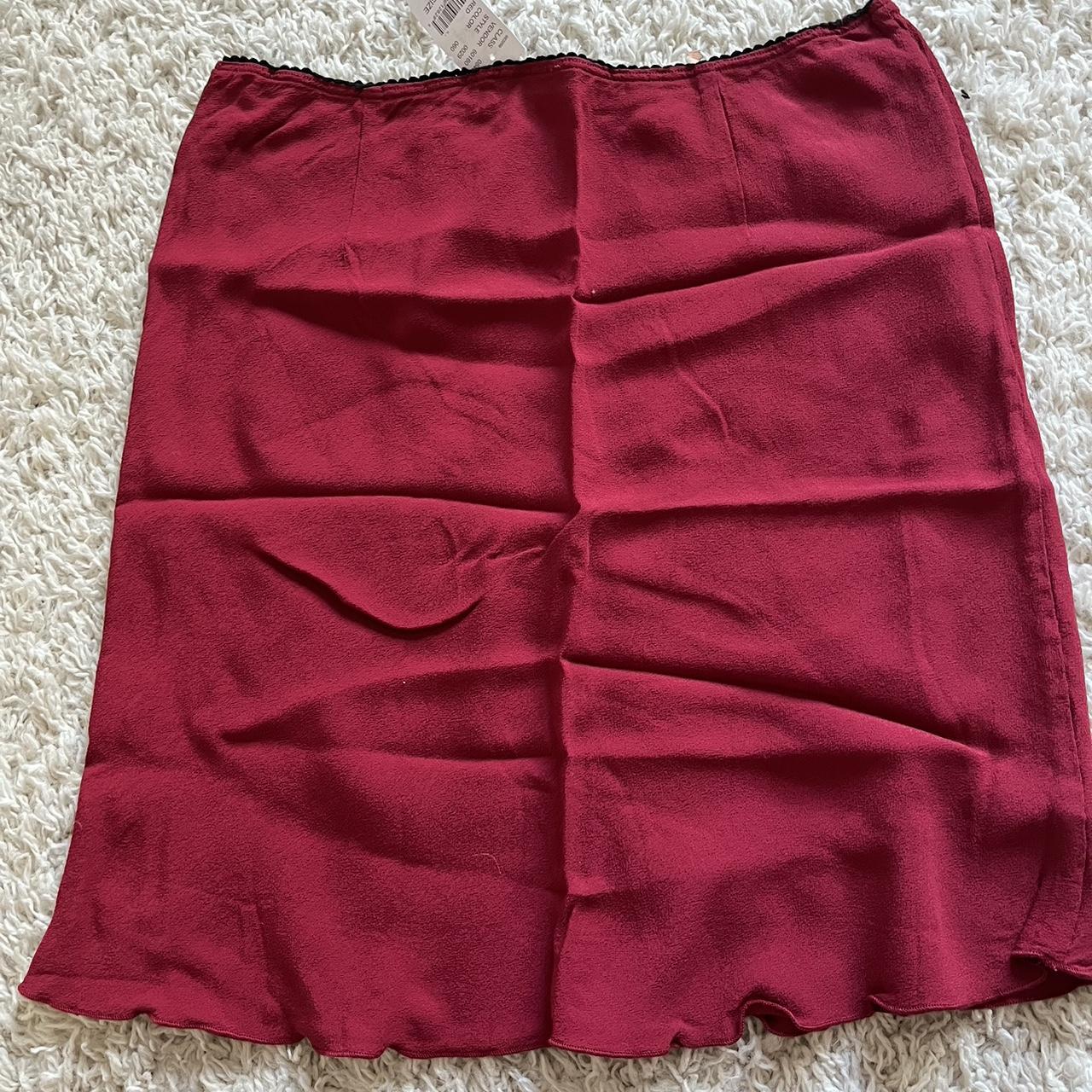 Red brandy melville Sephira skirt♥️🦢 NWT! Bought... - Depop