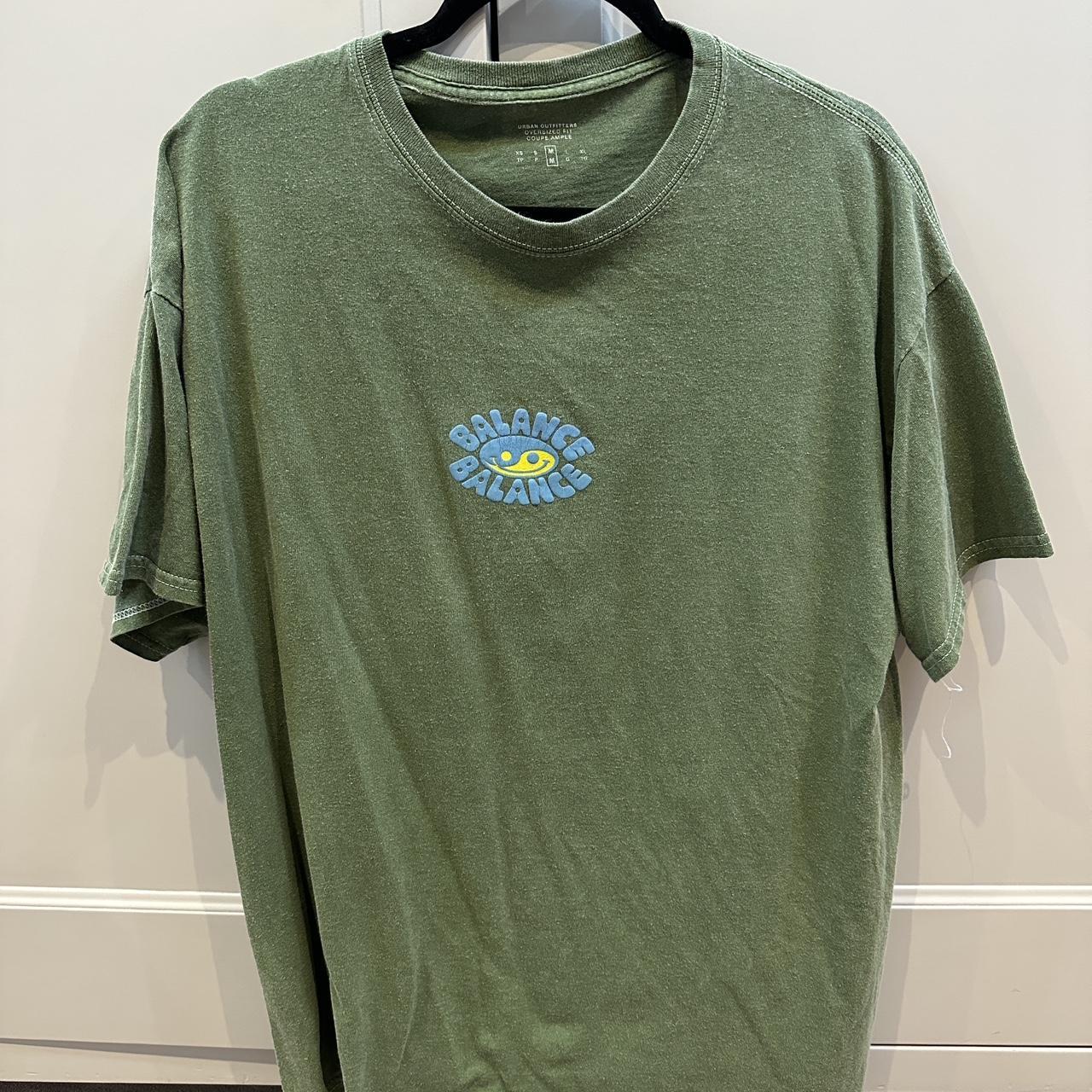 urban outfitters oversized green balanced tee great... Depop