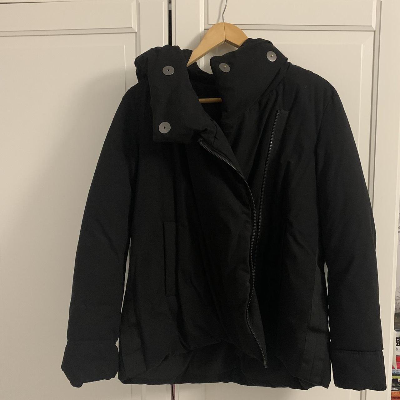 zara black puffer jacket - great puffer jacket w... - Depop