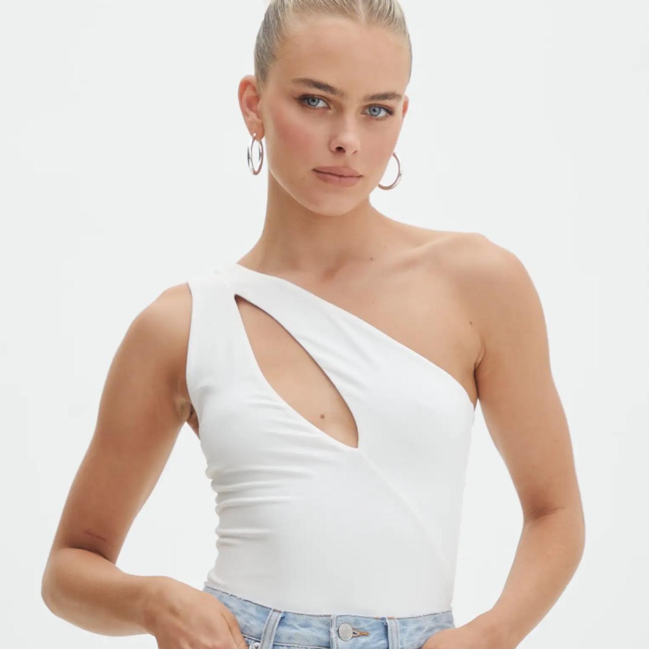 GLASSONS white cutout bodysuit Brand new with... Depop