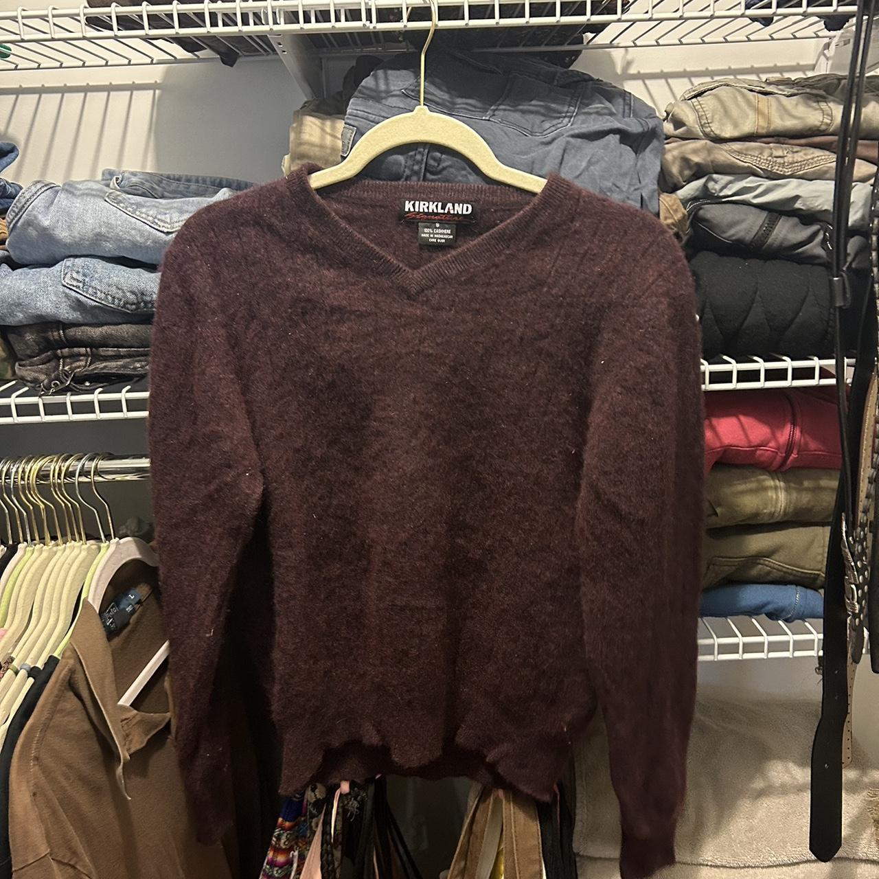 Maroon cashmere Kirkland sweater🤎 ️ - Depop