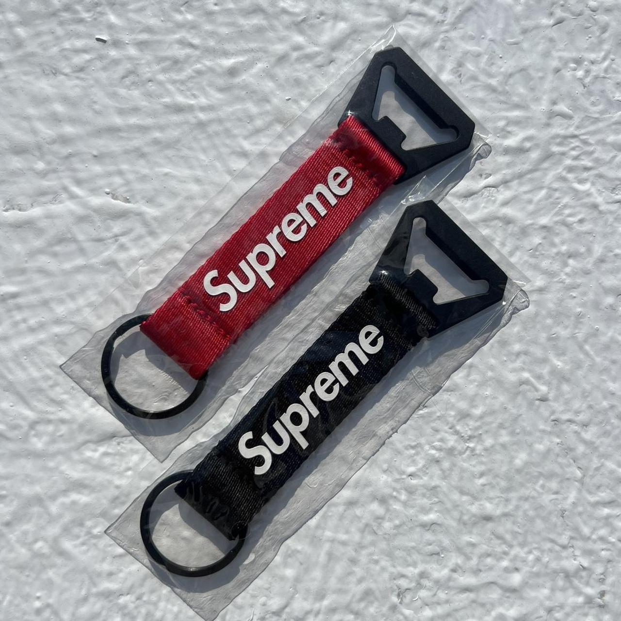 Supreme Bottle opener webbing keychain from - Depop