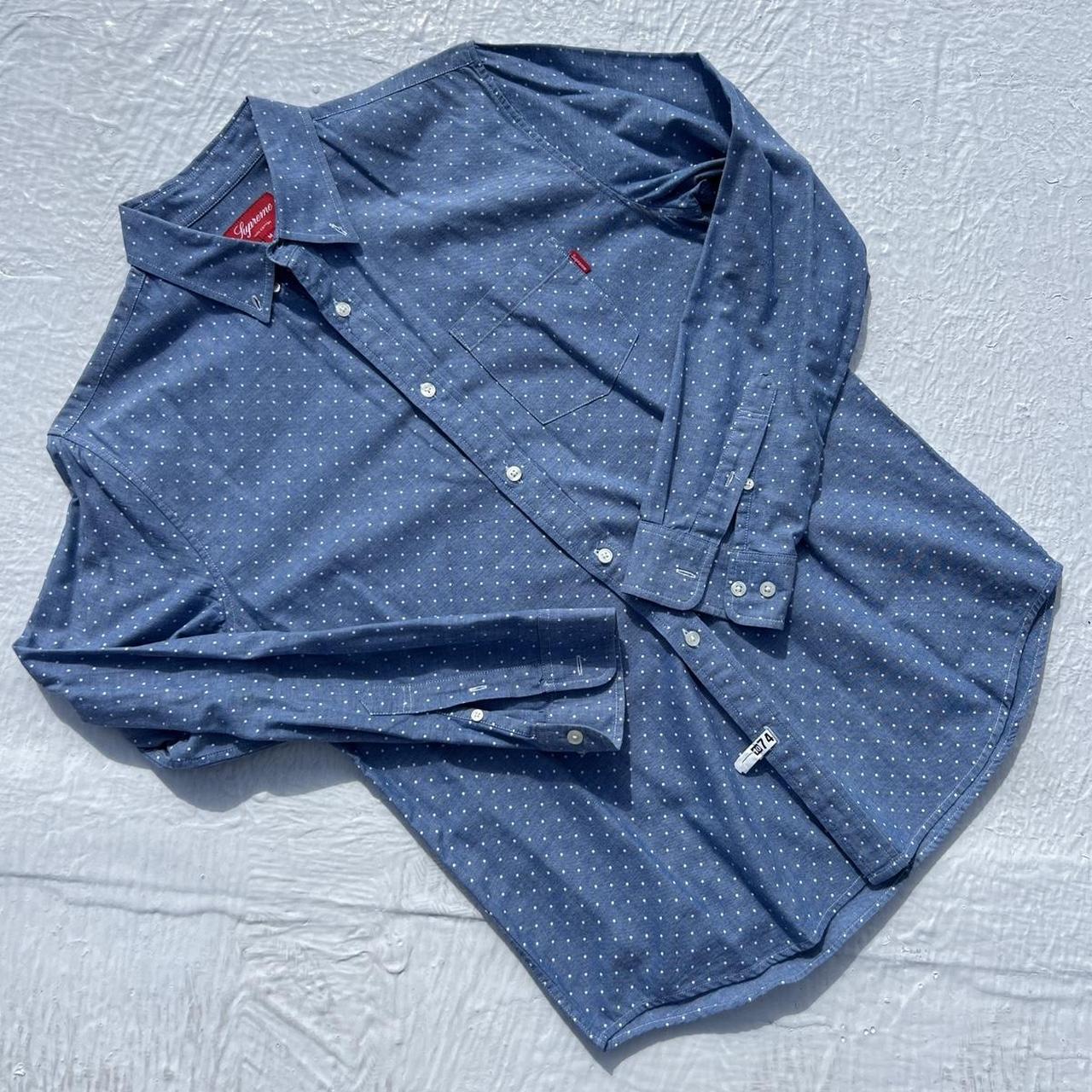 Supreme polka dot denim shirt online