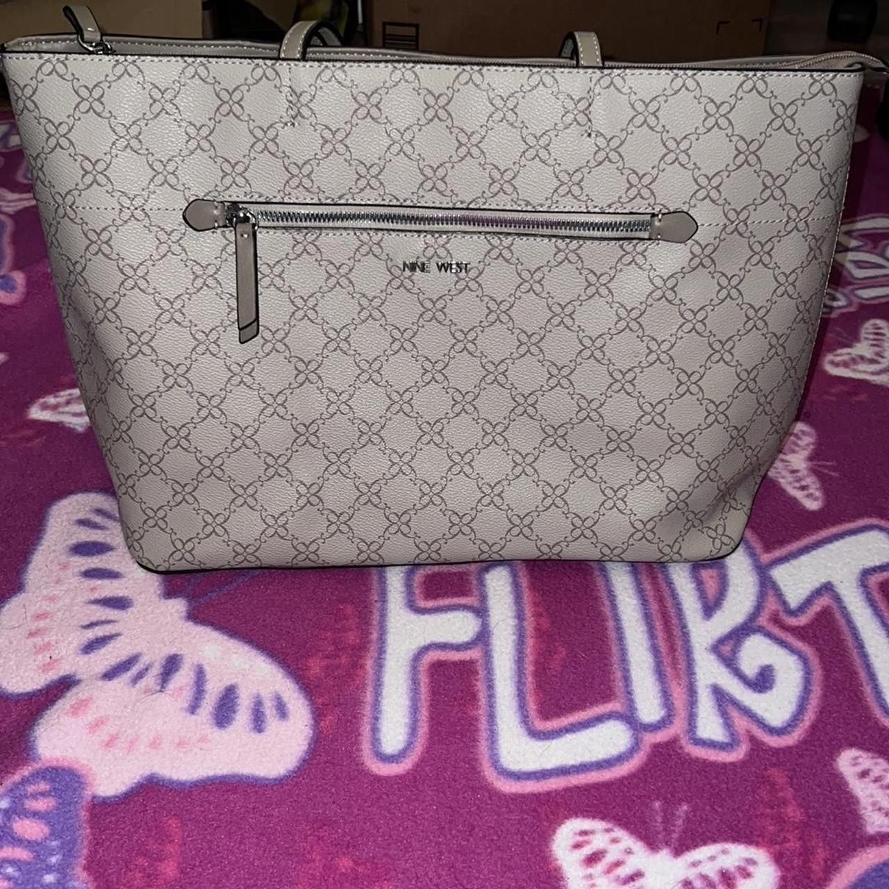 nine west tote bag. 17 x 6 x 11 flaw. Depop