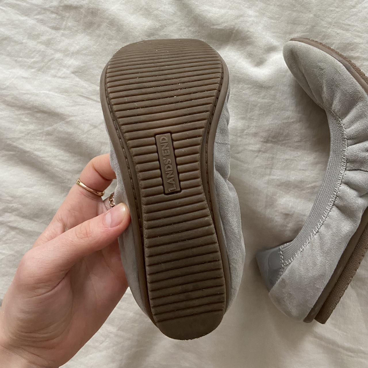 Lands' End Women's Grey Balletshoes Depop