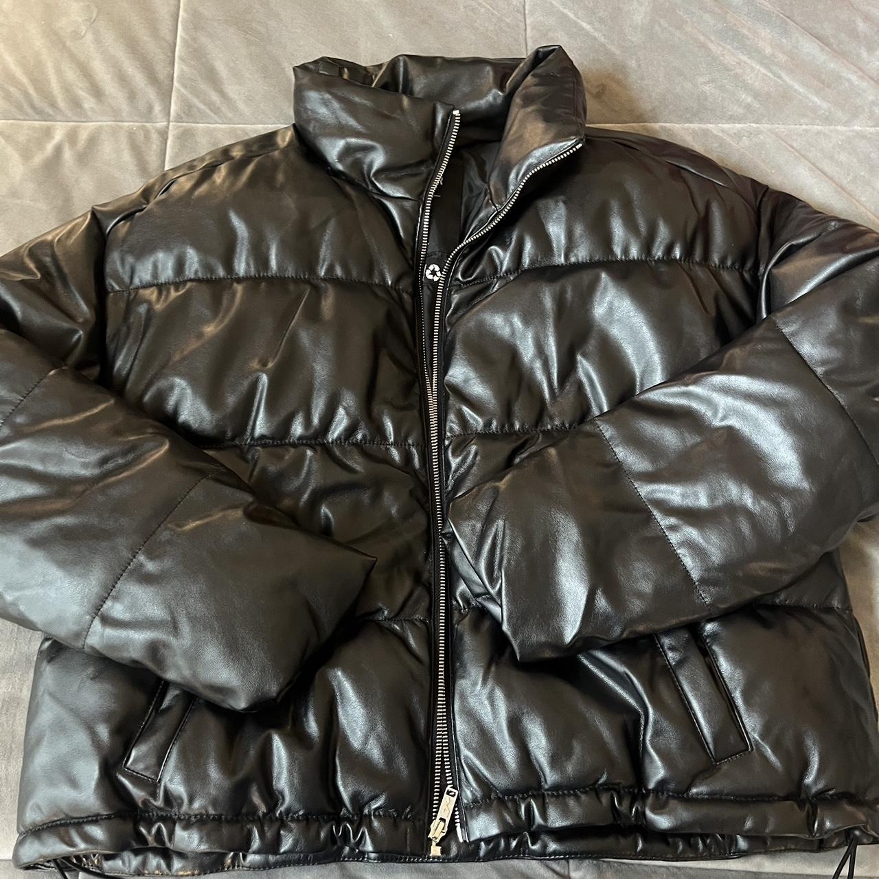 Hollister faux hot sale leather jacket