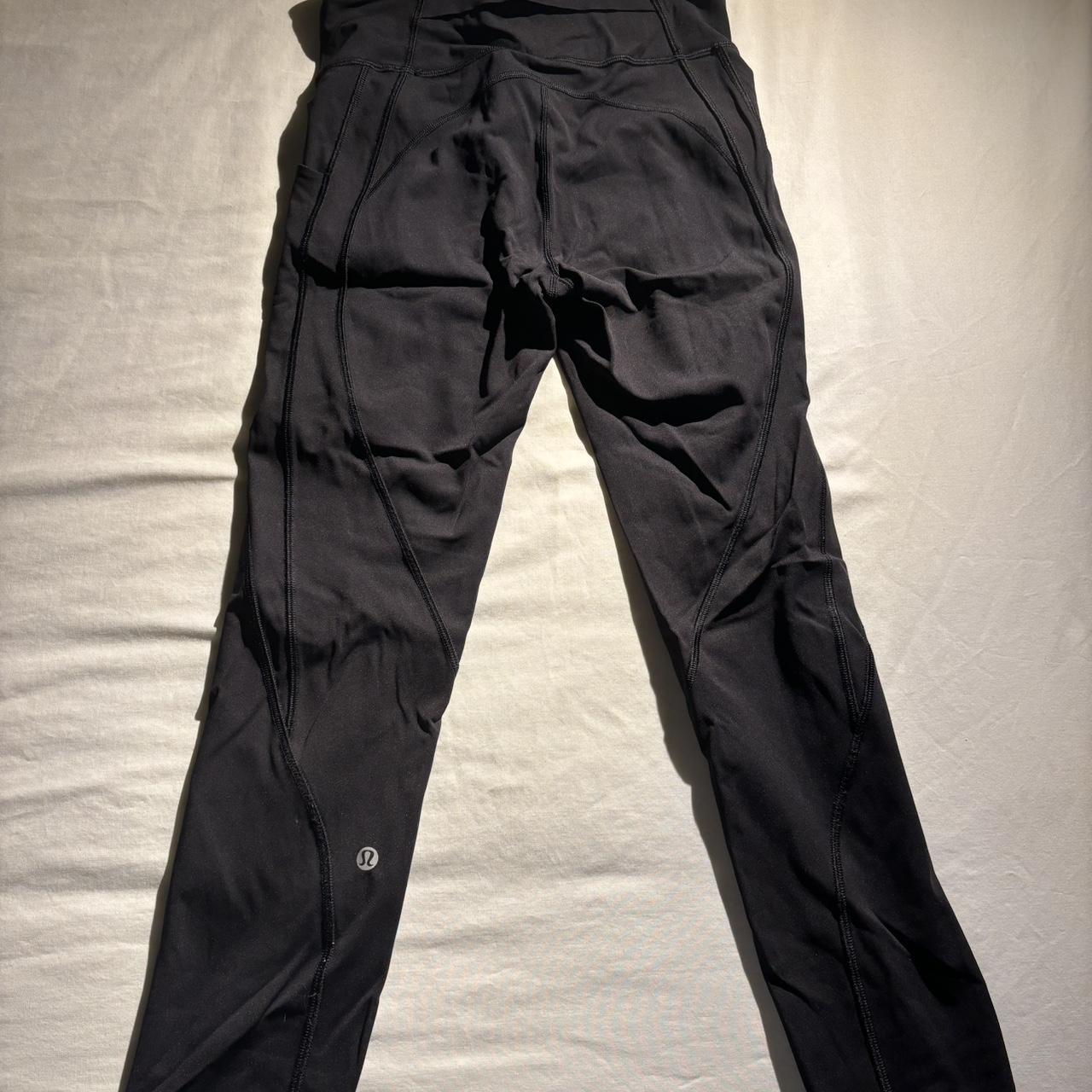 Lululemon time to sweat crop black leggings US size - Depop