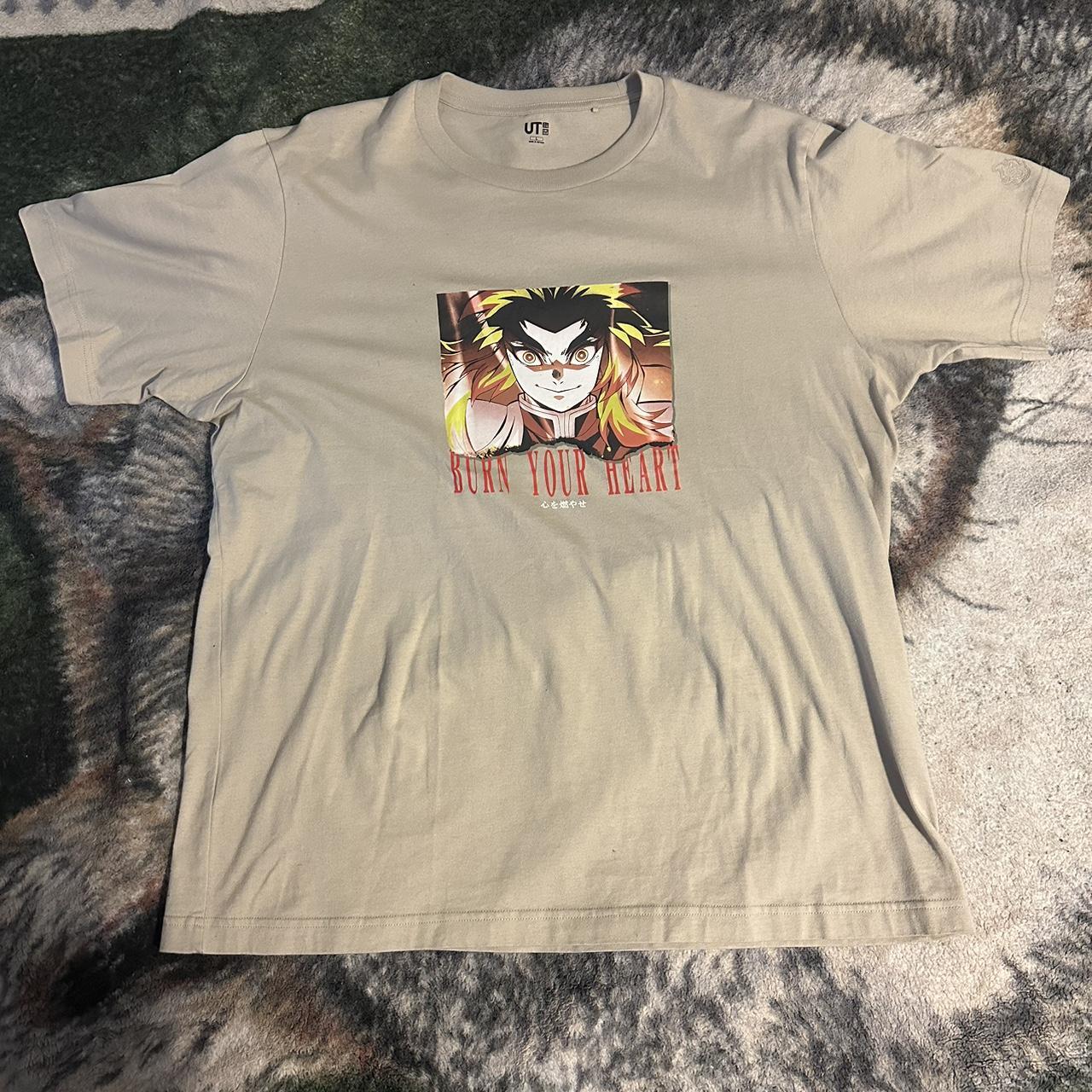 Demon Slayer “ Burn Your Heart “ Shirt - Depop