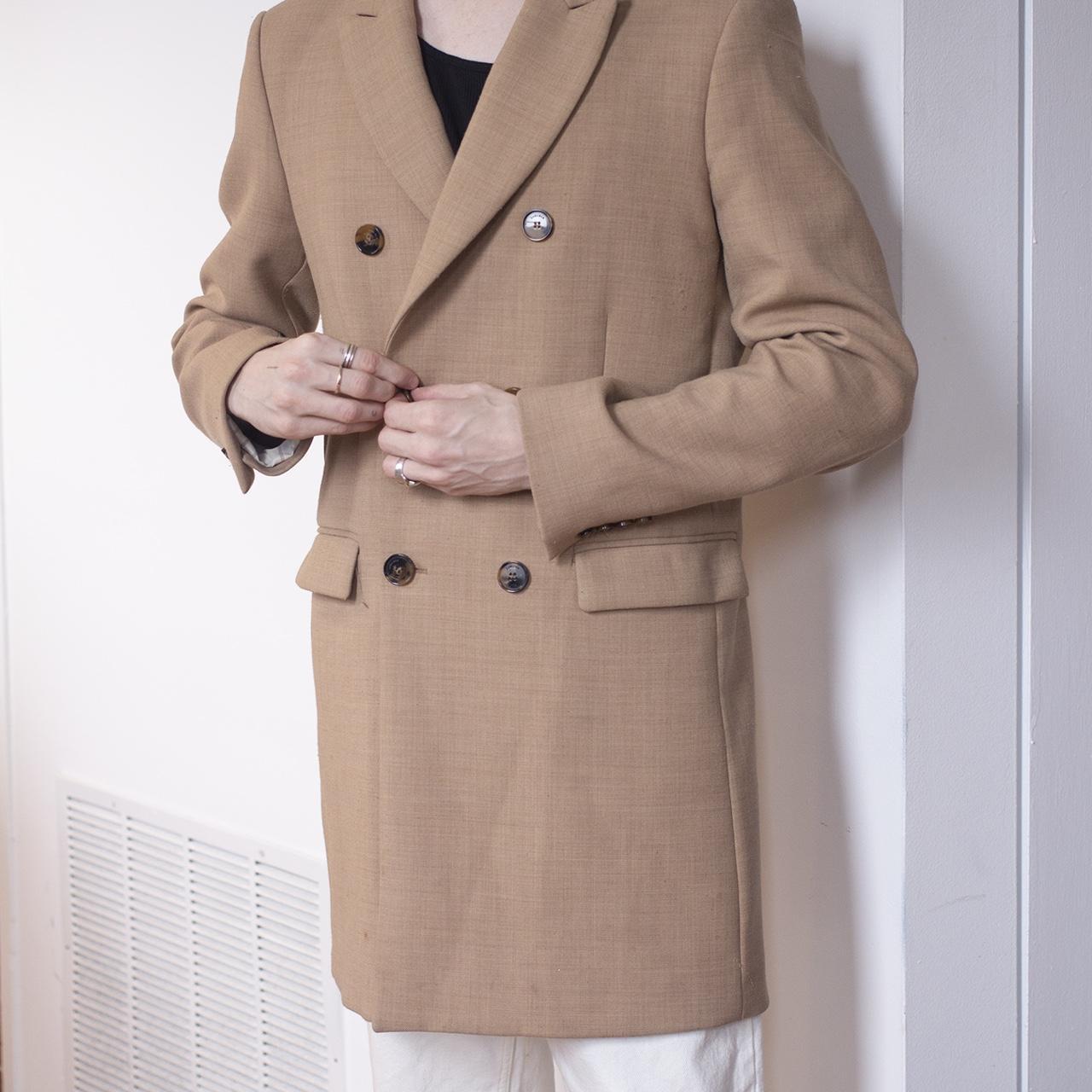 Tan peacoat outlet mens zara