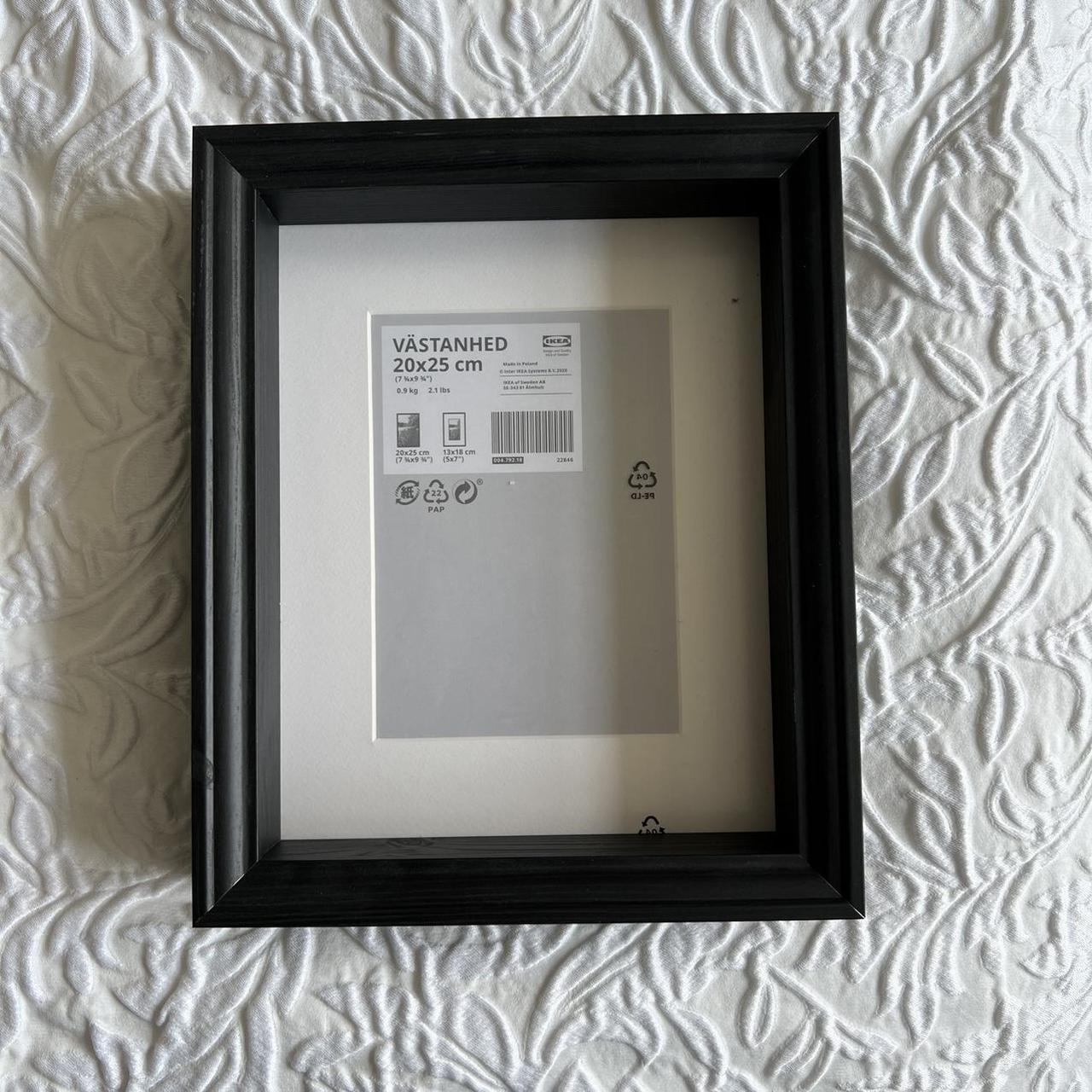 IKEA black shadow box frame 20x25 cm 🖤 never used,... - Depop