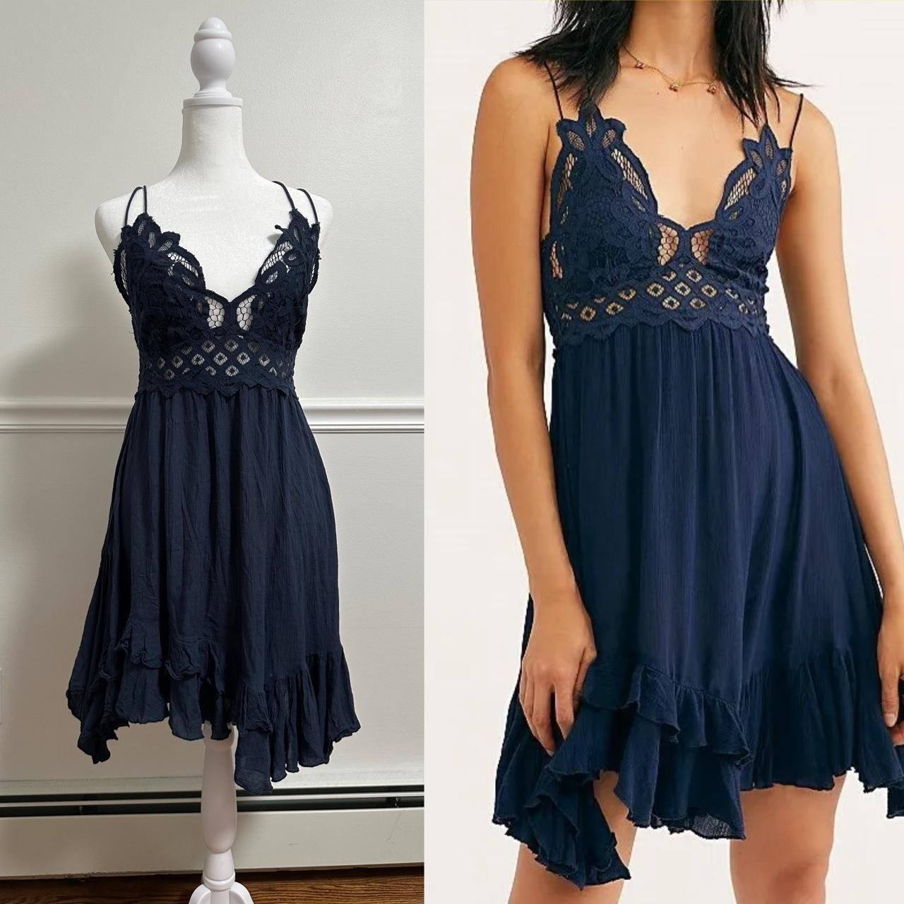 repop! free people adella slip dress!! i Depop