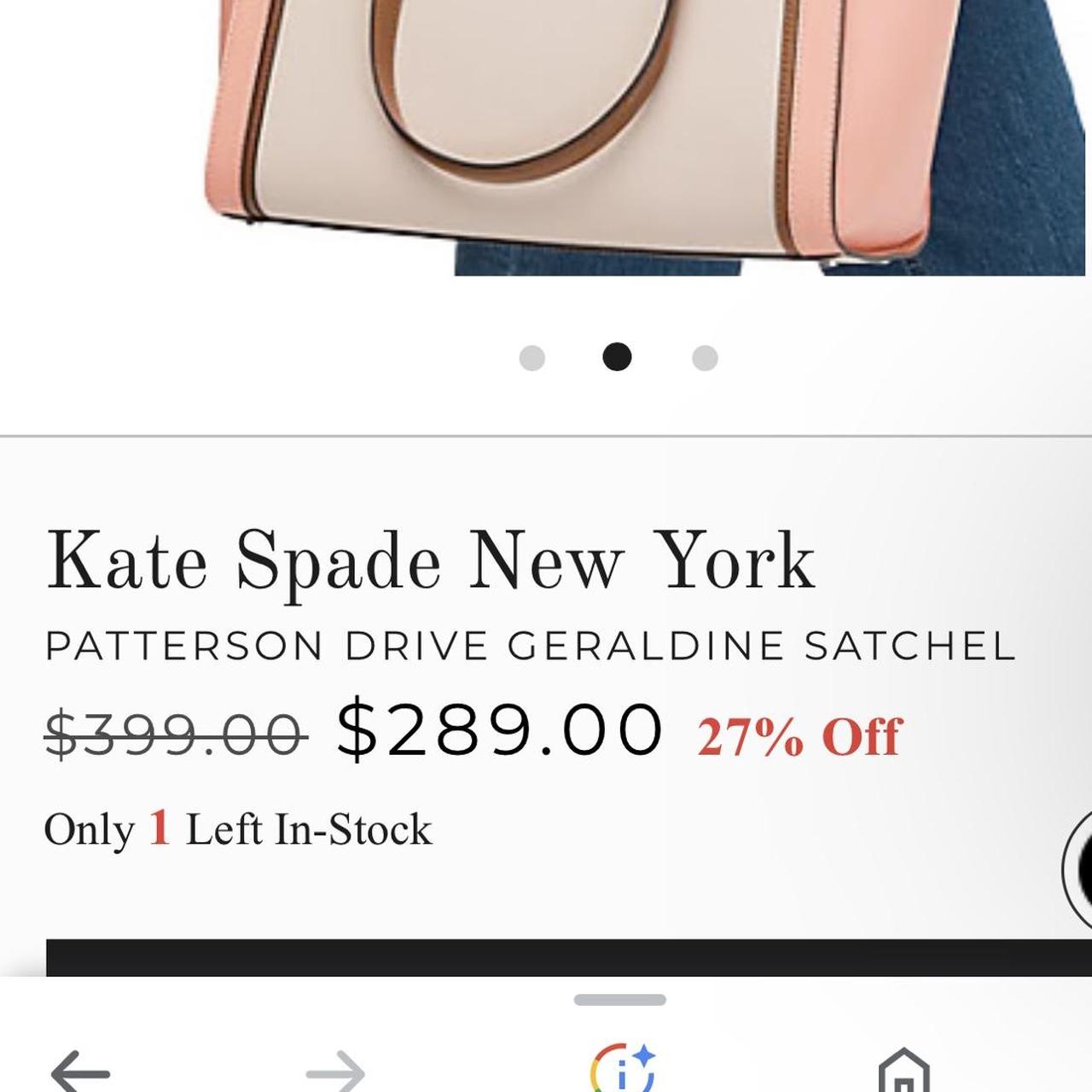 Kate spade geraldine cheap satchel