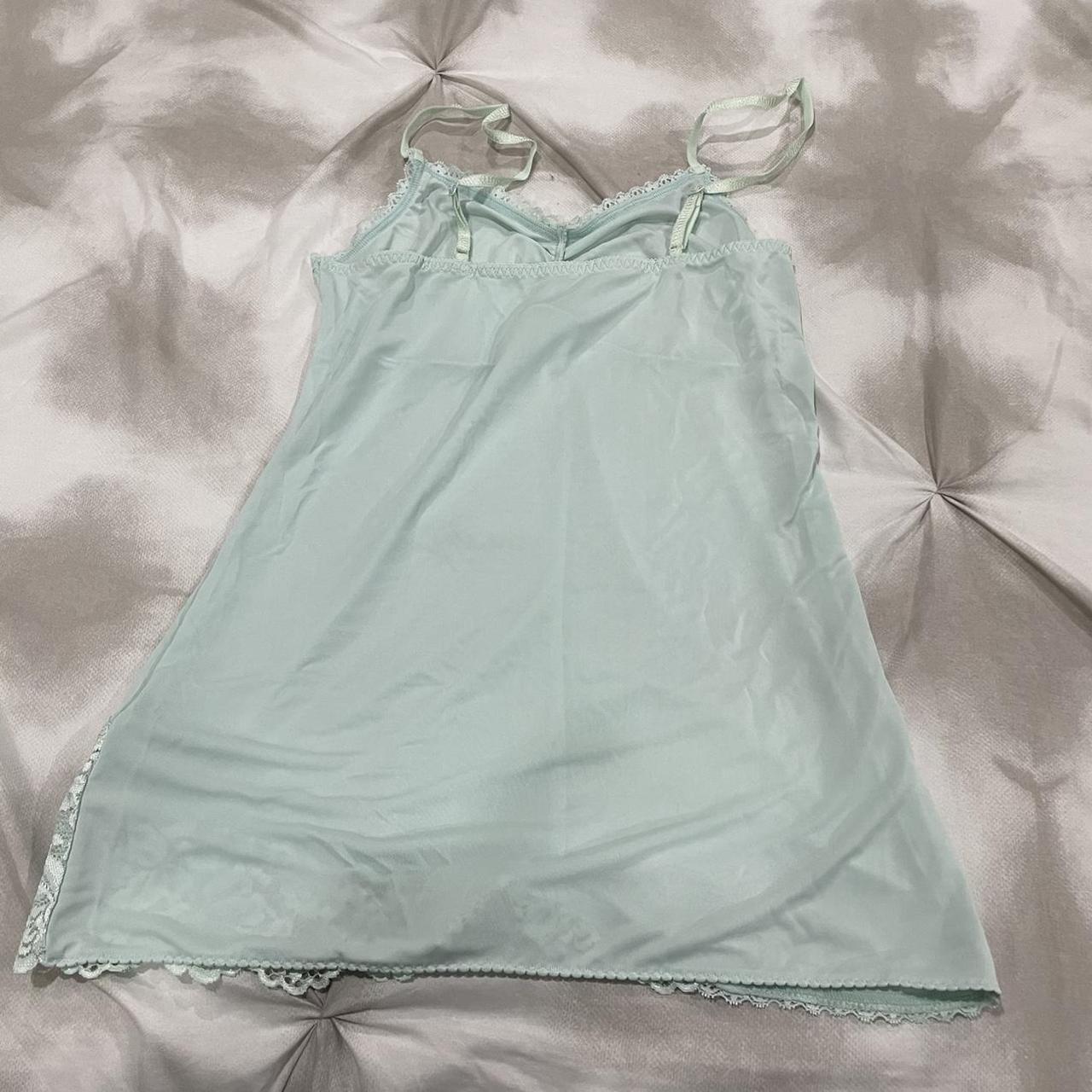 Coquette mint green lace cami Best fit size xs -... - Depop