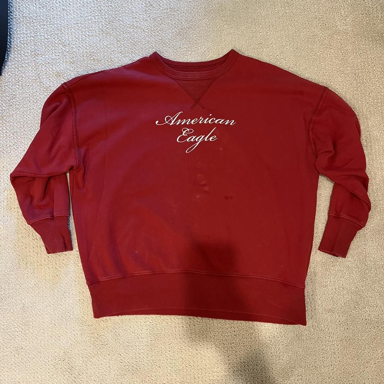 American eagle store red sweatshirt