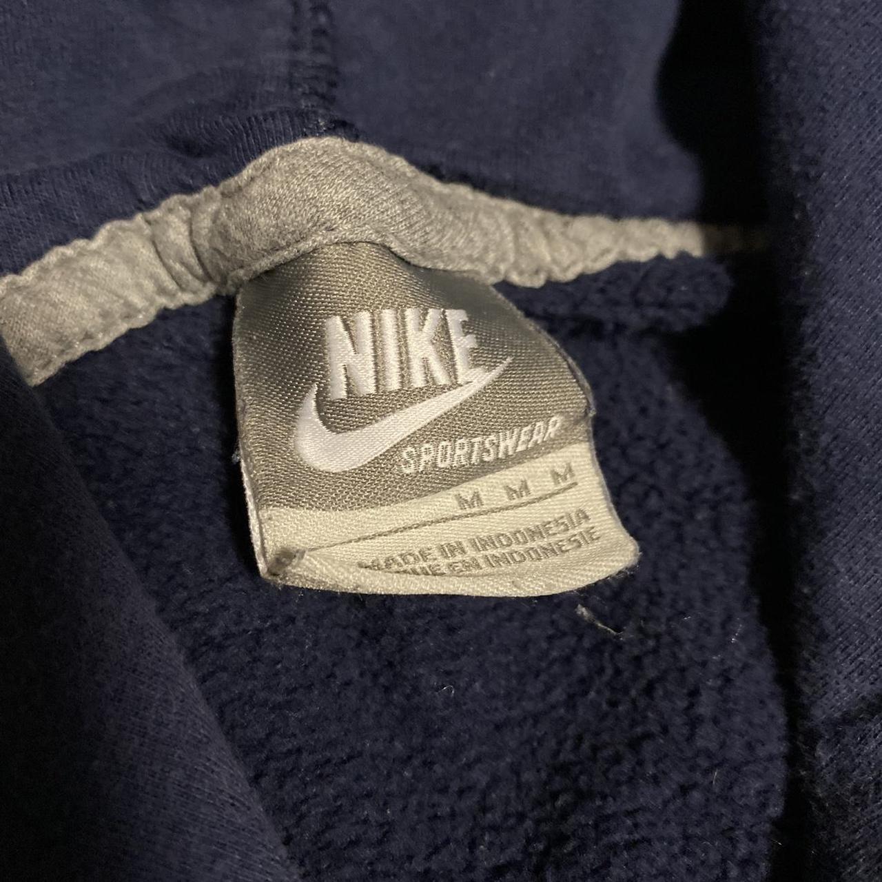 Nike Men's Navy and White Hoodie | Depop