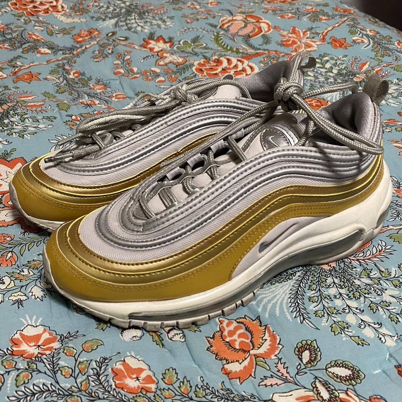 Nike Air Max 97 Vast Grey Metallic Gold (Women's) - AQ4137-001 - US