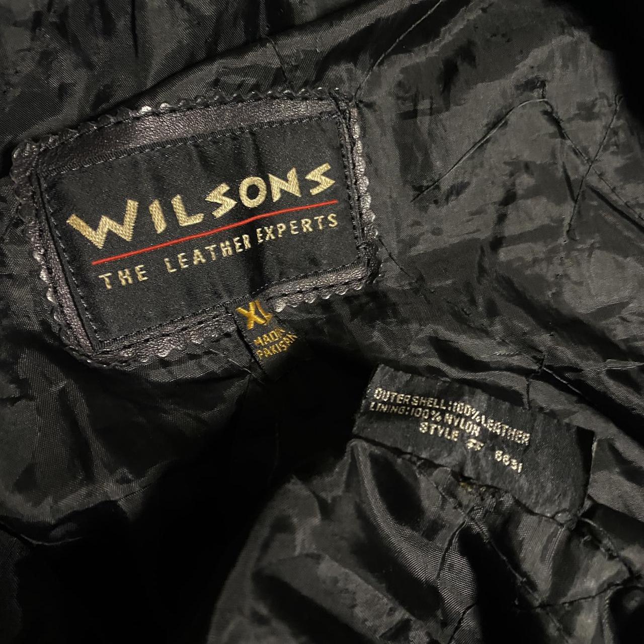Wilson’s Leather Men's Black and Silver Jacket (3)
