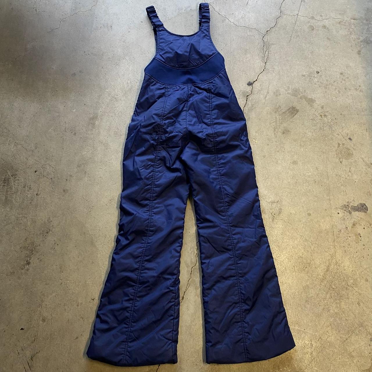 American Vintage Women's Navy Jumpsuit Depop