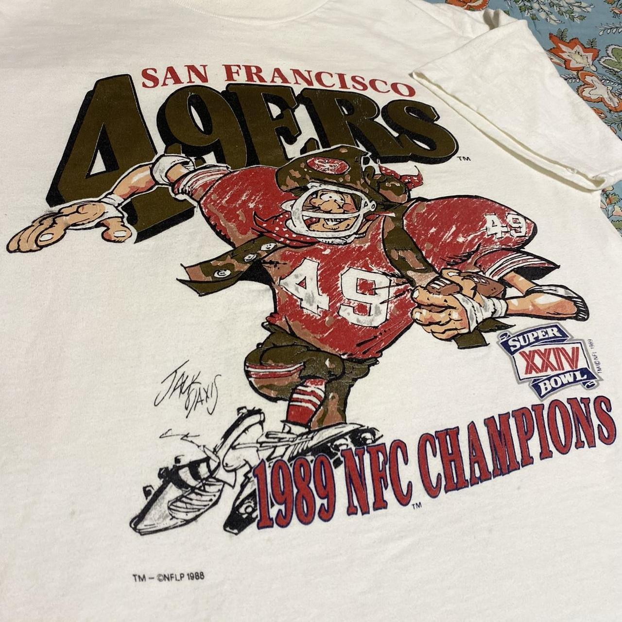 1989 Nutmeg Snoopy San Francisco 49ers NFC Championship Tee –