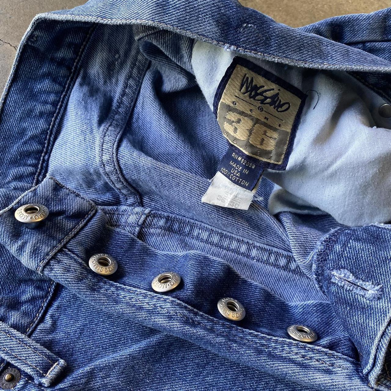 Vintage 90s Mossimo baggy jeans made in USA button... - Depop