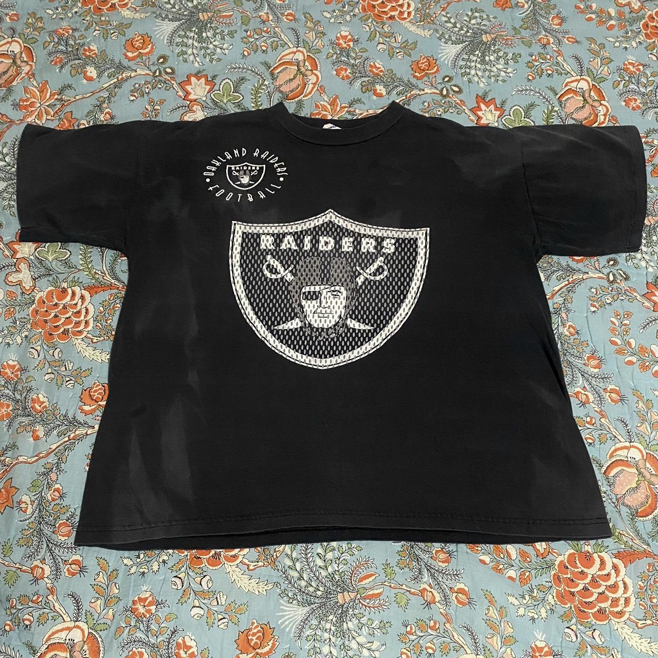 Vintage Oakland Raiders Long Sleeve Shirt on Lee - Depop