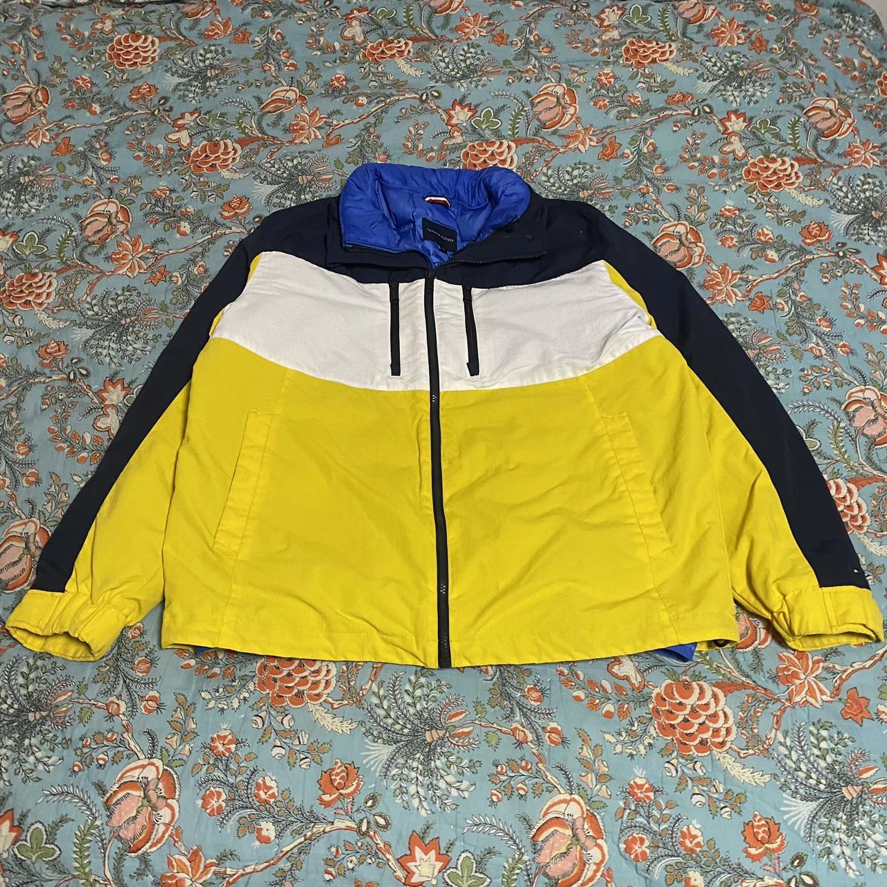 Red yellow and blue tommy hilfiger sale windbreaker