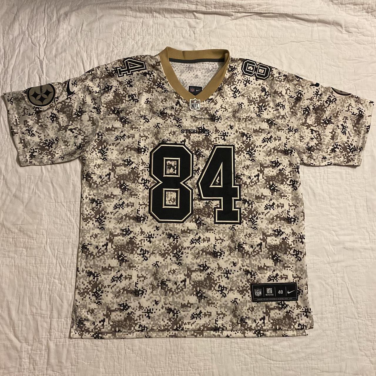 Nike On Field Jersey Camo Steelers number 84 Antonio