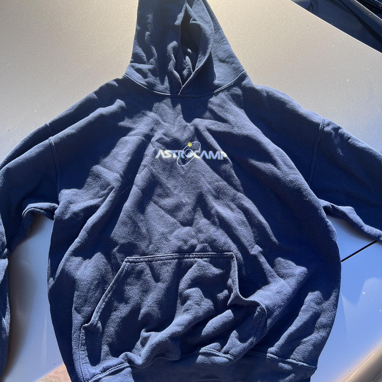 Navy blue astrocamp hoodie #hoodie #astrocamp... - Depop