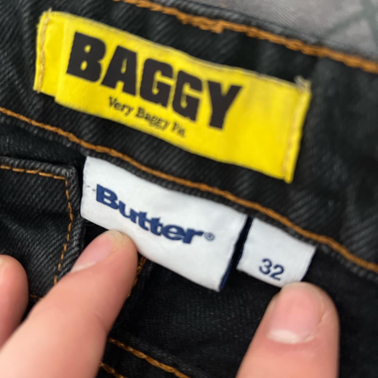 BLACK SIZE 32 BUTTER JEANS, some signs of wear. Depop