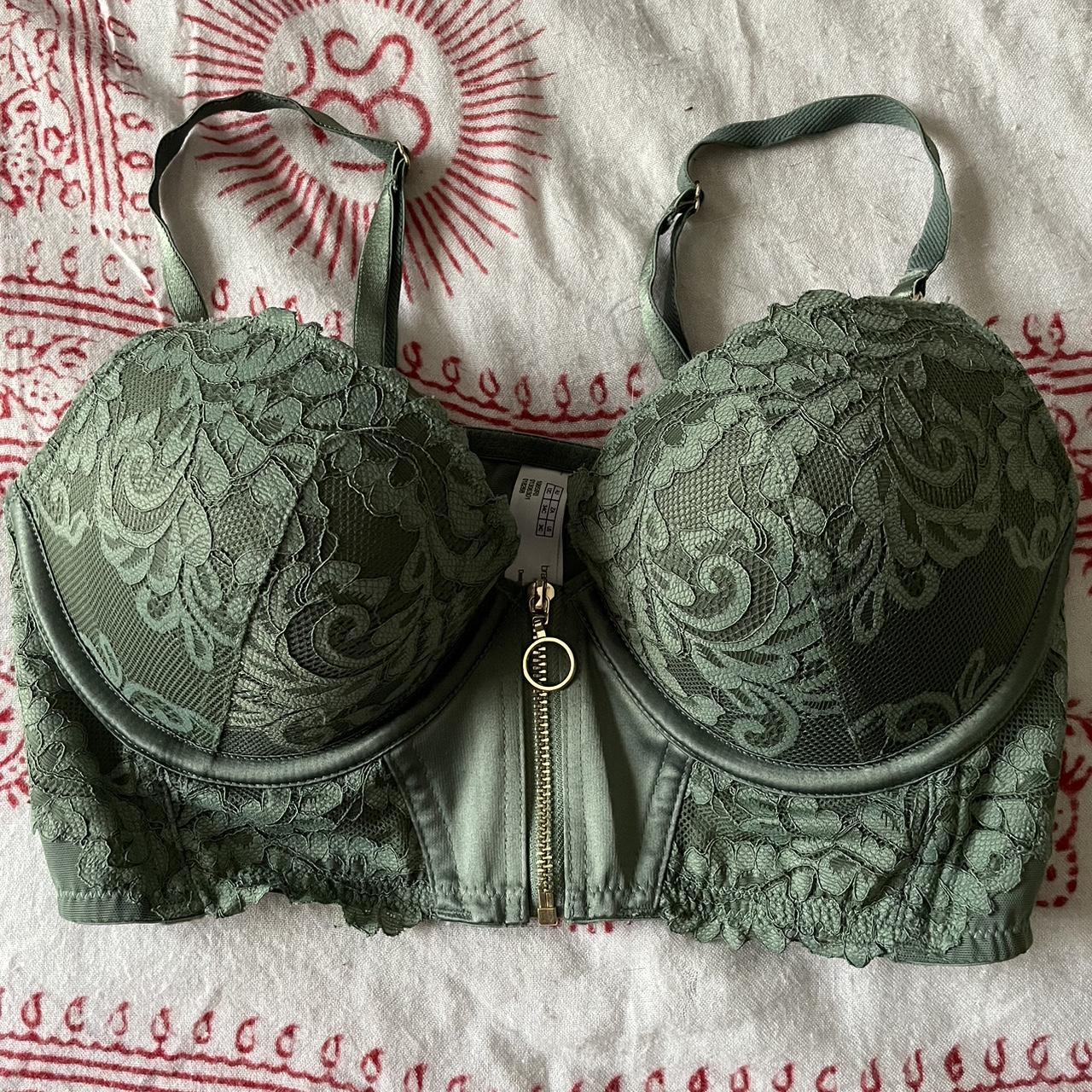 Women's Green Bra | Depop